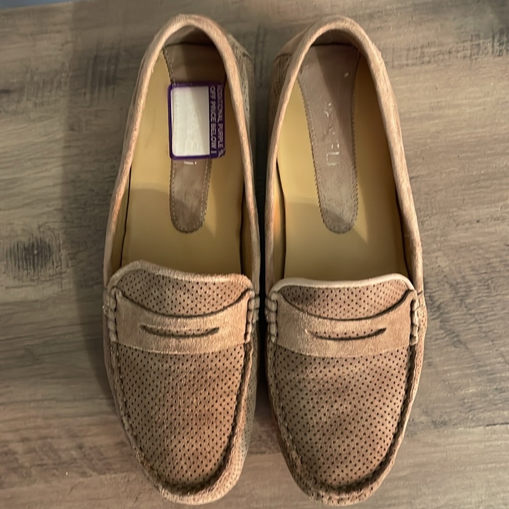 Van Eli Ramira Taupe Suede Driving Flat - Picture 7 of 9